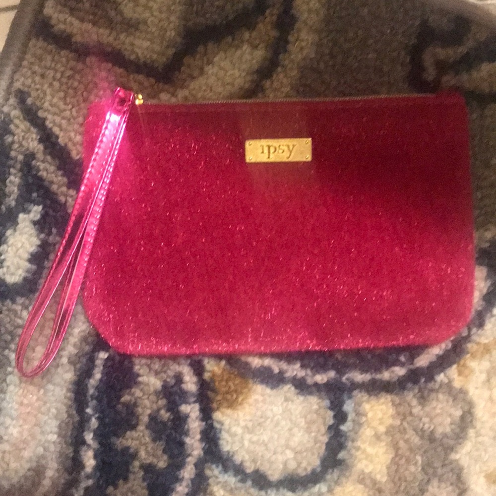 NOWT Pink Furry Ipsy Bag